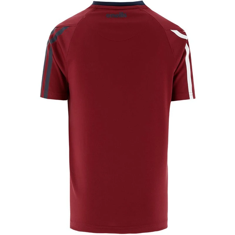 Louth GAA Kids' Dolmen T-Shirt Red / Marine / White - Image 2