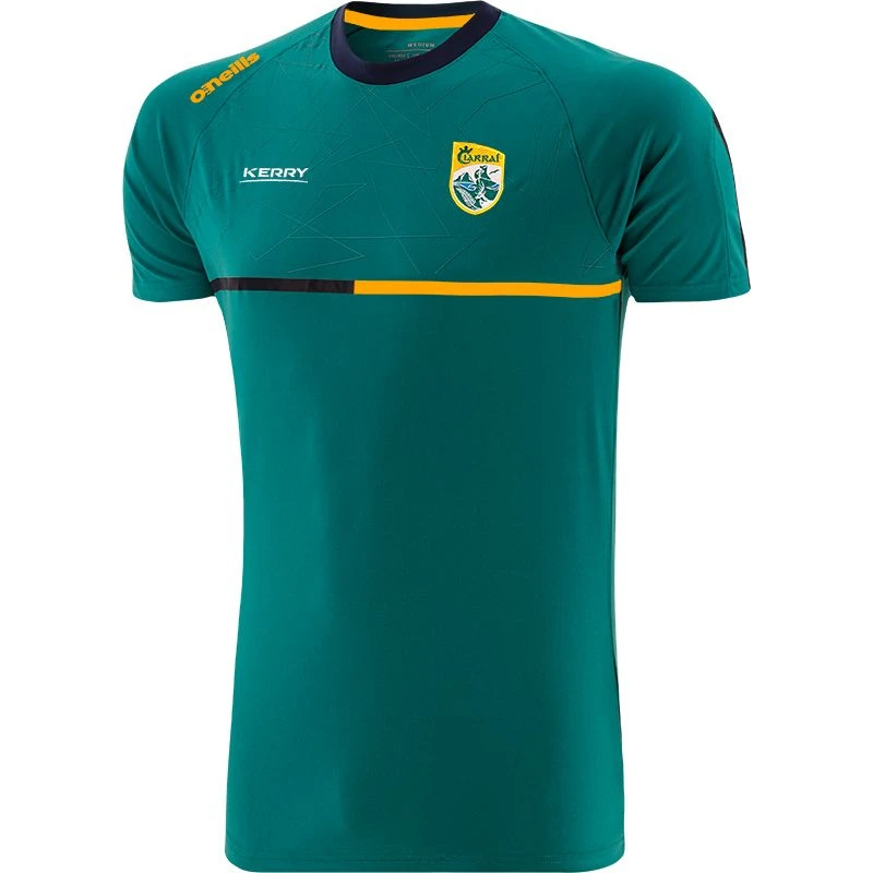 Kerry GAA Kids' Dolmen T-Shirt Green / Marine / Amber