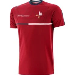 Louth GAA Men's Dolmen T-Shirt Red / Marine / White