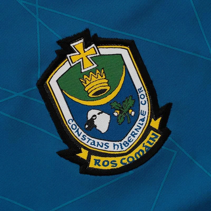 Roscommon GAA Men's Dolmen T-Shirt Blue / Marine / Amber - Image 3