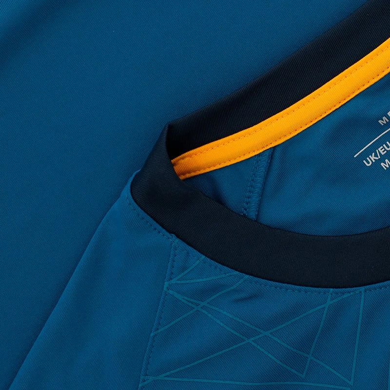 Roscommon GAA Men's Dolmen T-Shirt Blue / Marine / Amber - Image 6