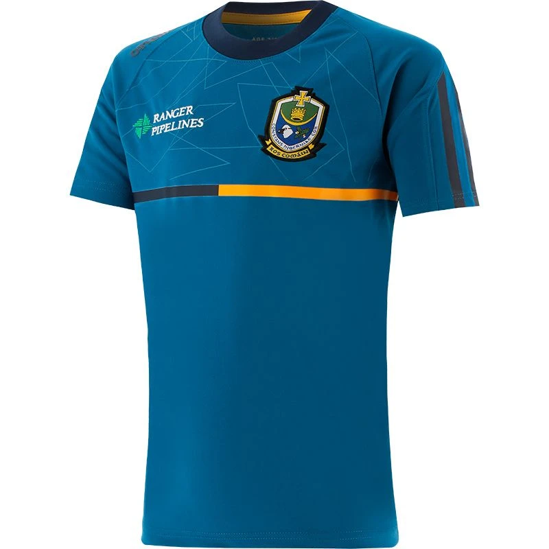 Roscommon GAA Kids' Dolmen T-Shirt Blue / Marine / Amber