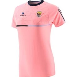 Wexford GAA Women's Dolmen T-Shirt Pink / Marine / Purple