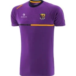 Wexford GAA Kids' Dolmen T-Shirt Purple / Marine / Amber