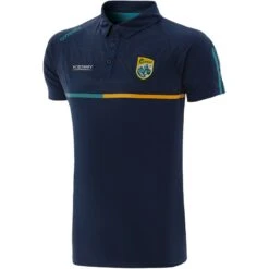 Kerry GAA Men's Dolmen Polo Shirt Marine / Green / Amber