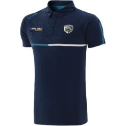 Laois GAA Men's Dolmen Polo Shirt Marine / Blue / White
