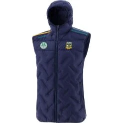 Meath GAA Men's Dolmen Hooded Padded Gilet Marine / Green / Amber