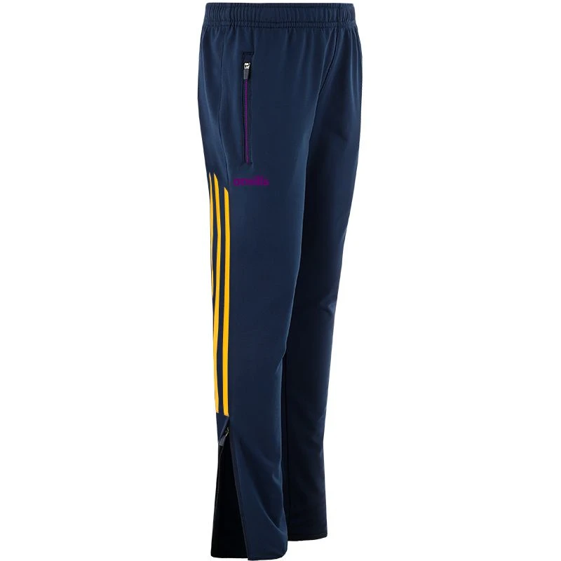 Wexford GAA Kids' Dolmen Brushed Skinny Bottoms Marine / Purple / Amber - Image 2