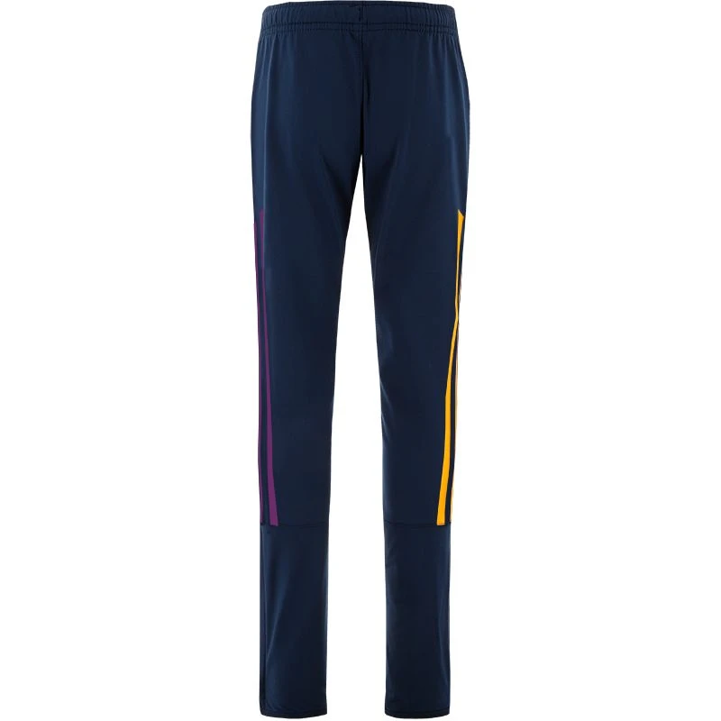 Wexford GAA Kids' Dolmen Brushed Skinny Bottoms Marine / Purple / Amber - Image 3