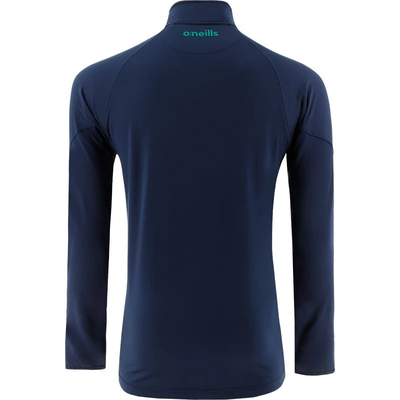 Antrim GAA Men's Dolmen Brushed Half Zip Top Marine / Green / Amber - Image 2