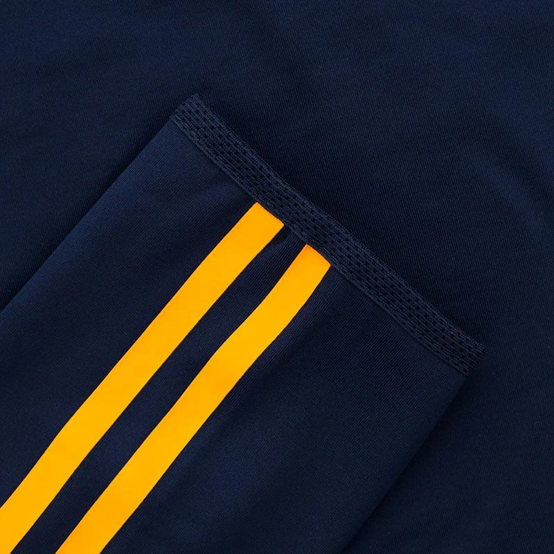 Antrim GAA Men's Dolmen Brushed Half Zip Top Marine / Green / Amber - Image 6