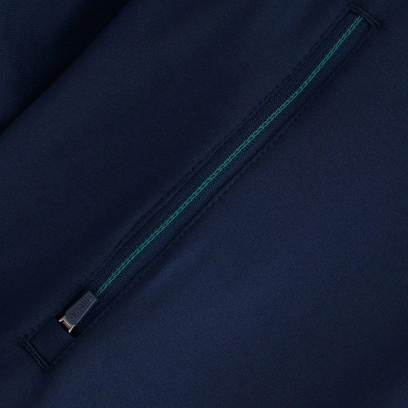 Antrim GAA Men's Dolmen Brushed Half Zip Top Marine / Green / Amber - Image 7