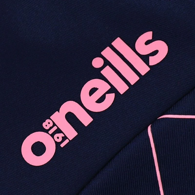 Louth GAA Kids' Dolmen Brushed Half Zip Top Marine / Pink / Purple - Image 6