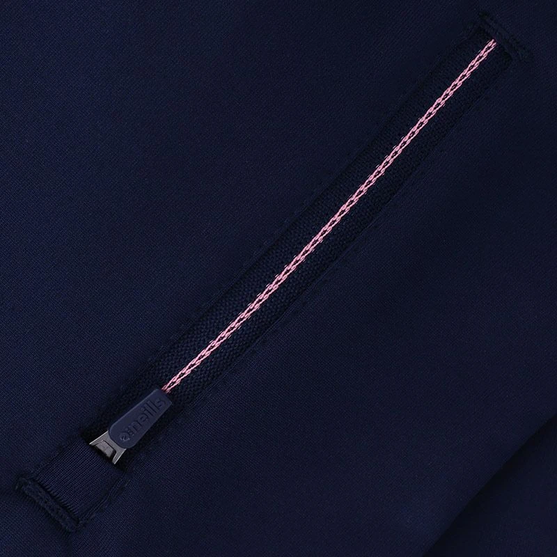 Wexford GAA Kids' Dolmen Brushed Half Zip Top Marine / Pink / Purple - Image 4