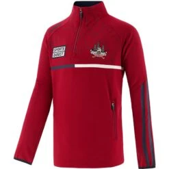 Cork GAA Kids' Dolmen Brushed Half Zip Top Red / Marine / White