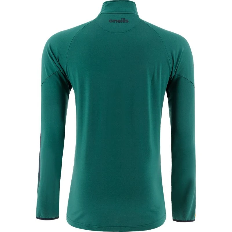 Carlow GAA Men's Dolmen Brushed Half Zip Top Green / Marine / Red - Image 2
