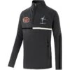 Kildare GAA Kids' Dolmen Brushed Half Zip Top Dark Grey / Black / White