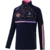 Kildare GAA Kids' Dolmen Brushed Half Zip Top Marine / Pink / Purple