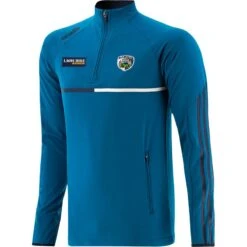 Laois GAA Men's Dolmen Brushed Half Zip Top Blue / Marine / White