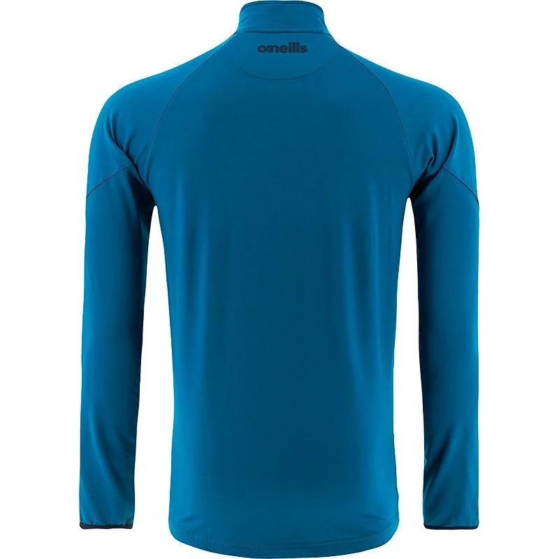 Wicklow GAA Men's Dolmen Brushed Half Zip Top Blue / Marine / Amber - Image 2