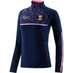 Mayo GAA Women's Dolmen Brushed Half Zip Top Marine / Pink / Purple