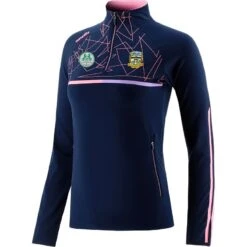 Meath GAA Women's Dolmen Brushed Half Zip Top Marine / Pink / Purple
