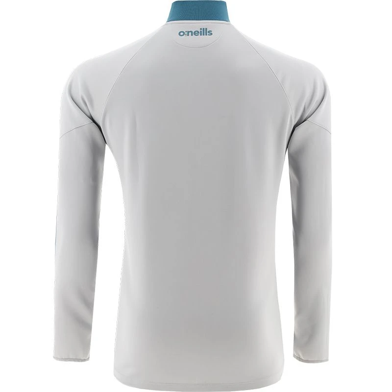 Roscommon GAA Men's Dolmen Hybrid Half Zip Top Silver / Blue / Amber - Image 2