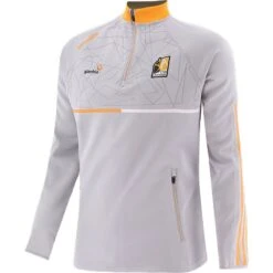 Kilkenny GAA Men's Dolmen Hybrid Half Zip Top Silver / Amber / White