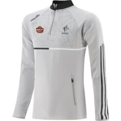 Kildare GAA Men's Dolmen Hybrid Half Zip Top Silver / Black / White