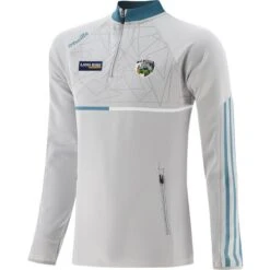 Laois GAA Men's Dolmen Hybrid Half Zip Top Silver / Blue / White