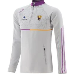 Wexford GAA Men's Dolmen Hybrid Half Zip Top Silver / Purple / Amber