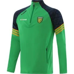 Donegal GAA Men's Harlem Brushed Half Zip Top Green / Marine / Amber