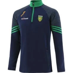 Donegal GAA Men's Harlem Hybrid Half Zip Top Marine / Green / Amber