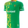 Donegal GAA Kids' Short Sleeve Training Top Green / Amber