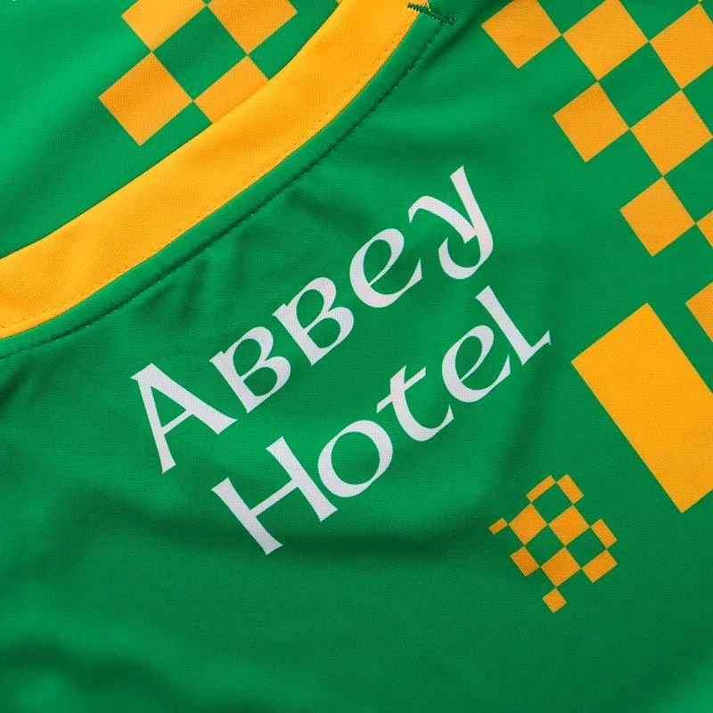 Donegal GAA Short Sleeve Training Top Green / Amber - Image 4