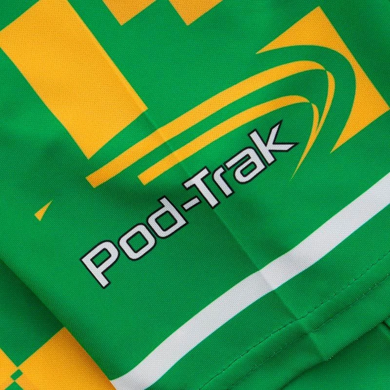 Donegal GAA Short Sleeve Training Top Green / Amber - Image 6