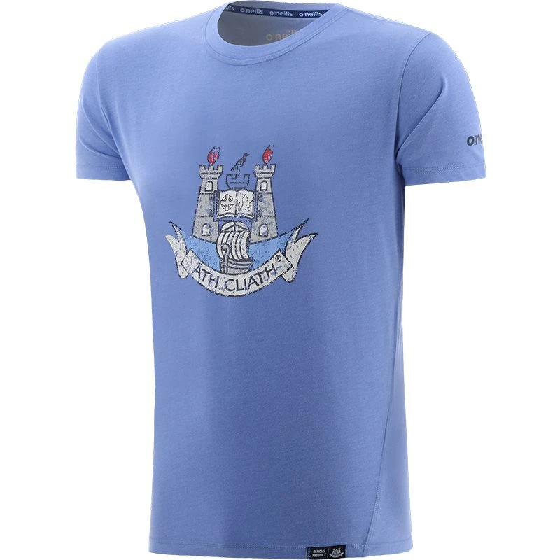 Dublin GAA Men’s Highlander Crest T-Shirt Sky