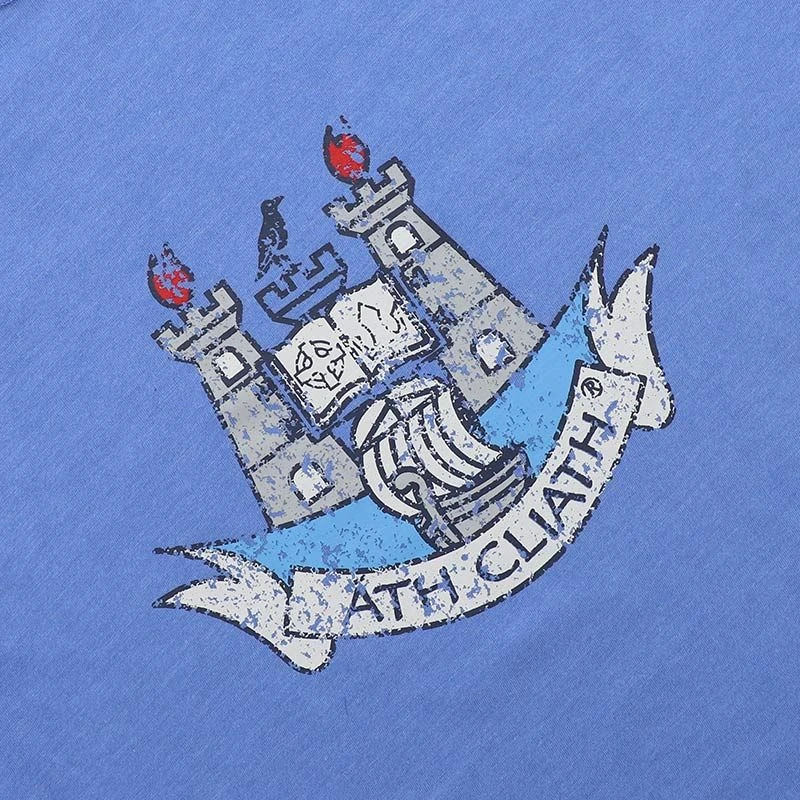 Dublin GAA Men’s Highlander Crest T-Shirt Sky - Image 3