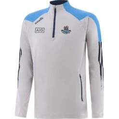 Dublin GAA Men's Nevada Brushed Half Zip Top Silver / Sky / Marine