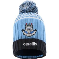 Dublin GAA Peak Bobble Hat Sky / Marine / White