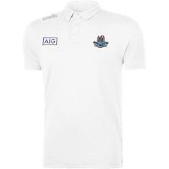 Dublin GAA Men's Pima Cotton Polo Shirt White