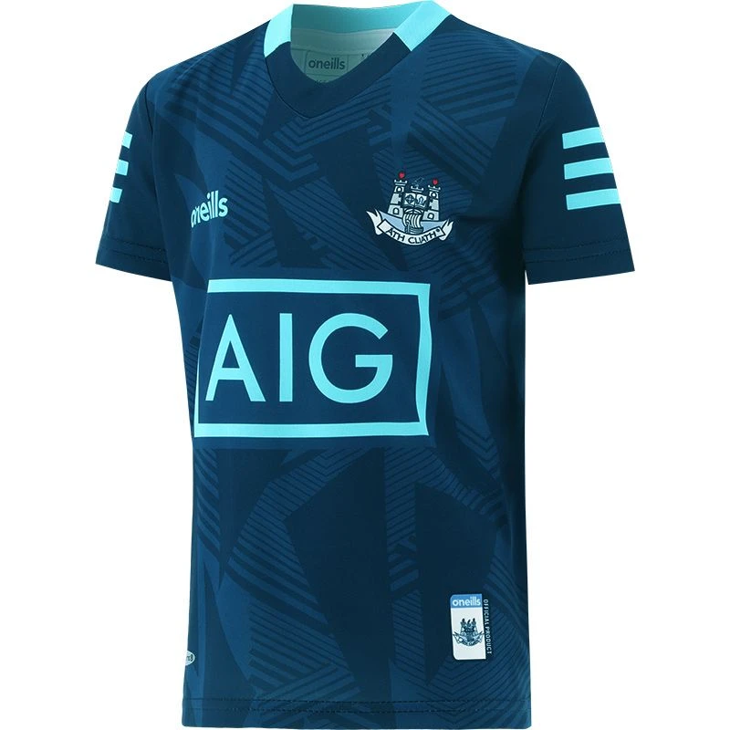 Dublin GAA Kids' Short Sleeve Training Top Marine