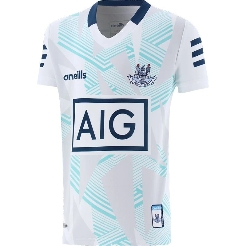 Dublin GAA Kids' Short Sleeve Training Top White