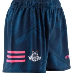 Dublin GAA Kids' Training Shorts Marine / Pink
