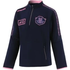 Dublin GAA Kids' Vermont Hybrid Half Zip Top Marine / Pink