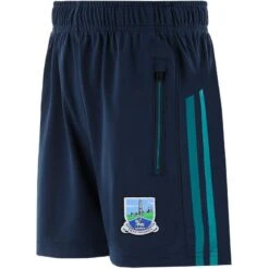 Fermanagh GAA Kids' Dolmen Training Shorts Marine / Green / White