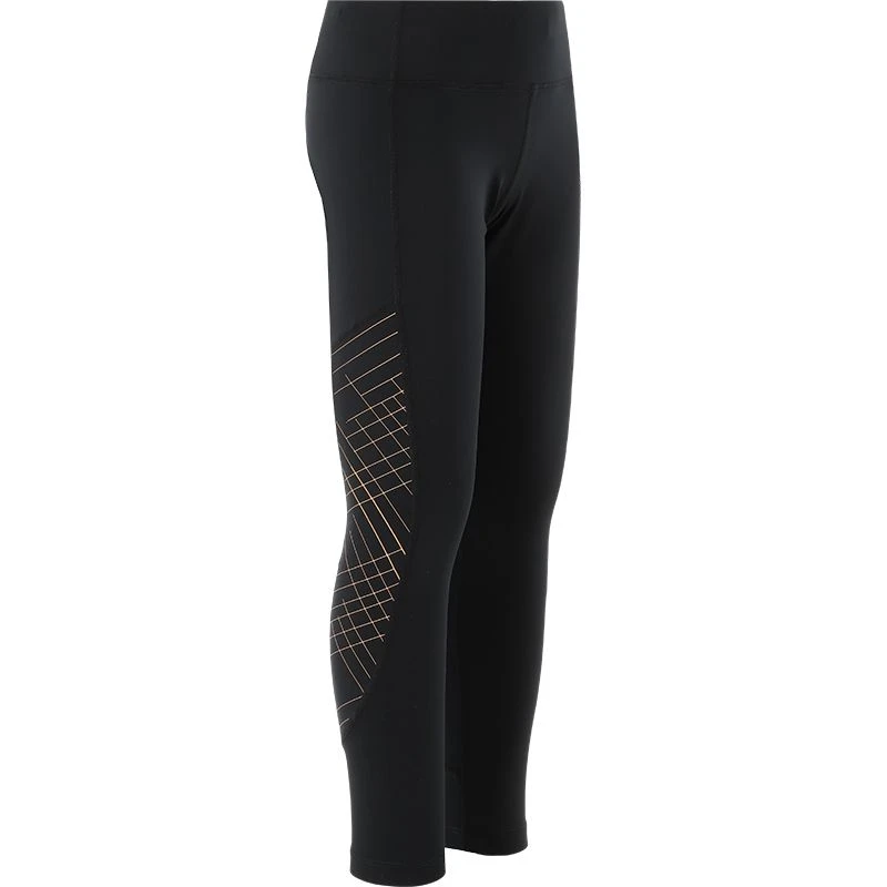 Kids' Freya 7/8 Leggings Black / Rose Gold