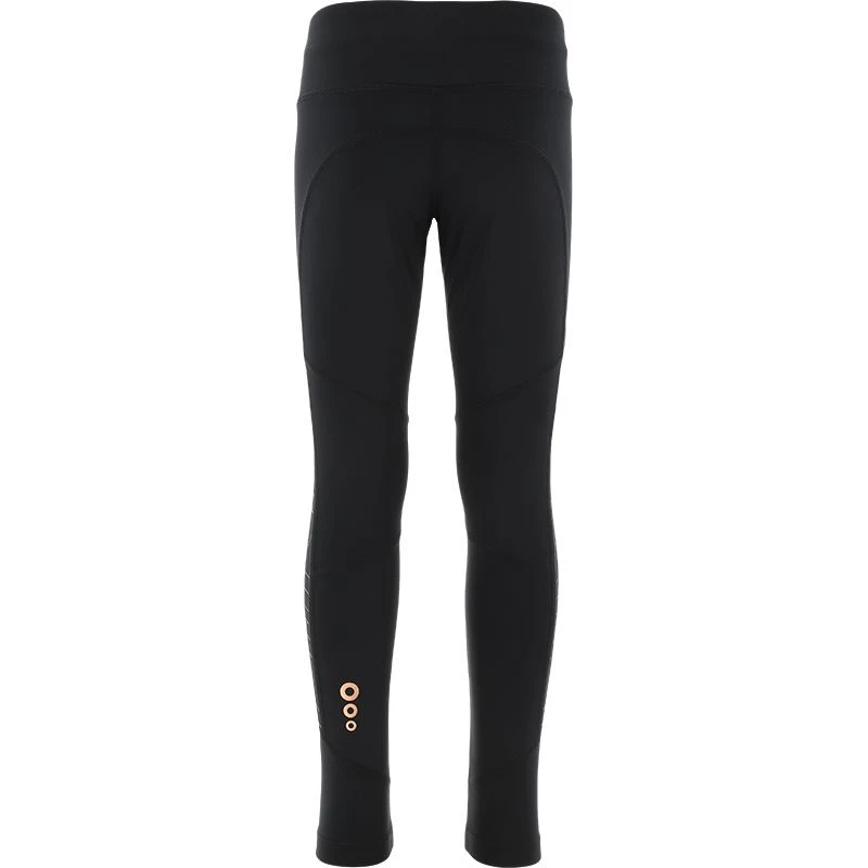 Kids' Freya 7/8 Leggings Black / Rose Gold - Image 3