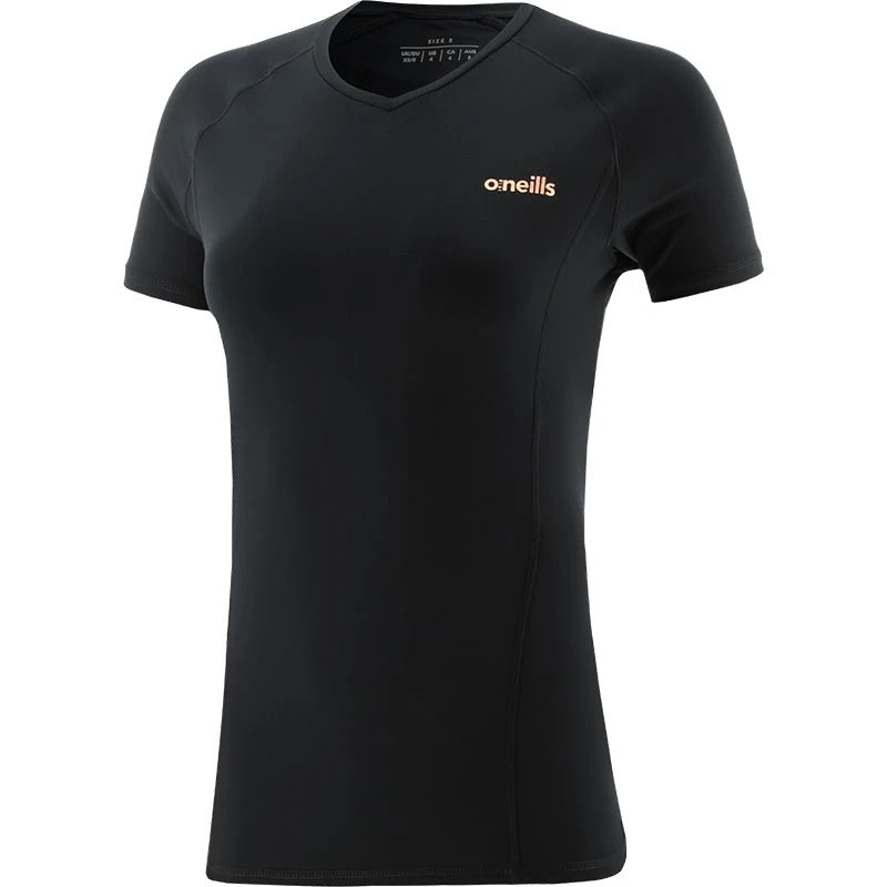 Women's Freya T-Shirt Black / Rose Gold - Image 4