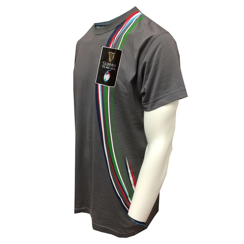 Guinness Men's Six Nations Woven Patch T-Shirt Grey - Image 4